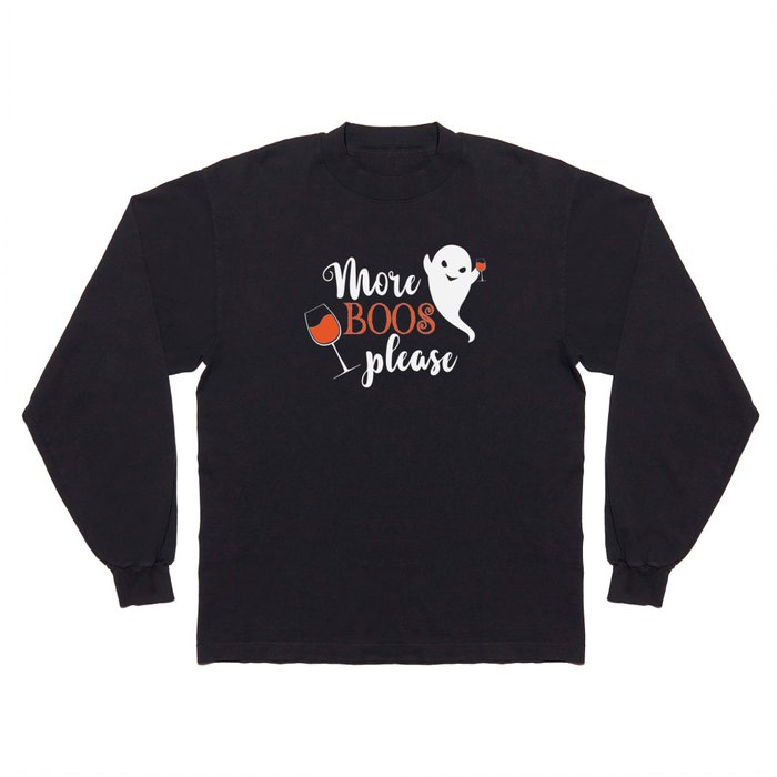 More Boos Please Cool Halloween Ghost Long Sleeve T Shirt