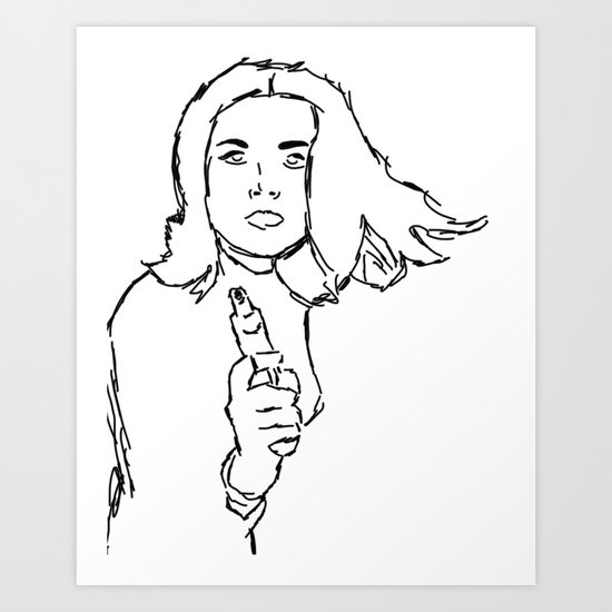 Emma Peel Art Print
