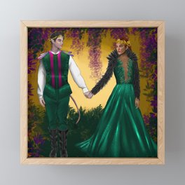 Faerie Couple  Framed Mini Art Print