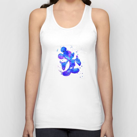 MICKEY, blue Unisex Tank Top