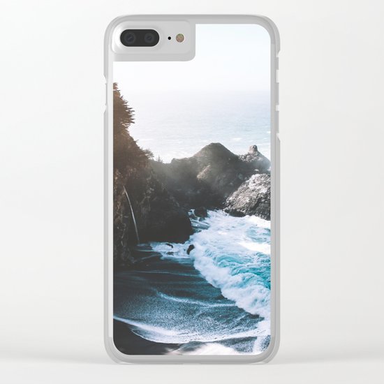 ocean falaise Clear iPhone Case
