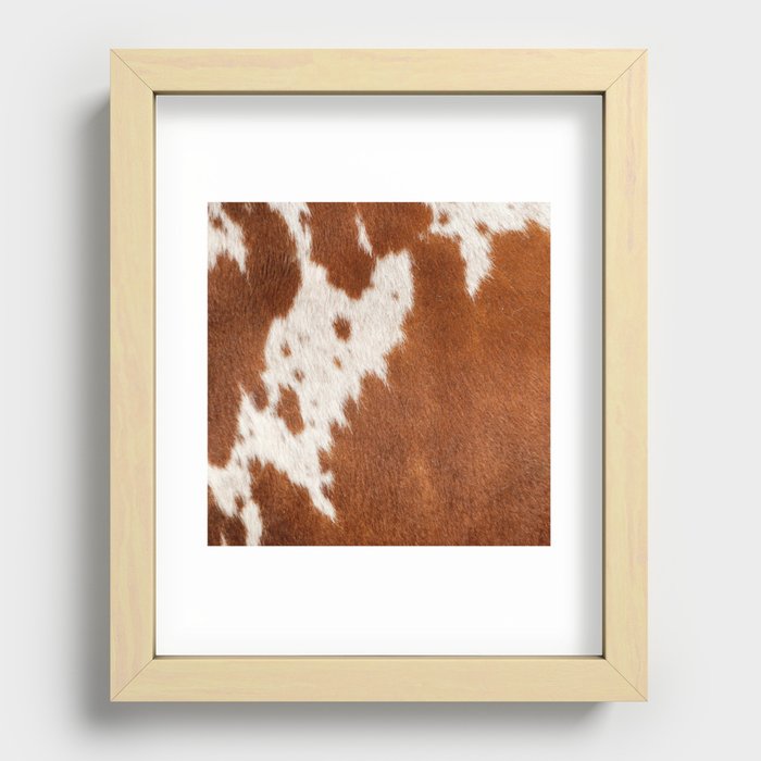 Framed cowhide sales