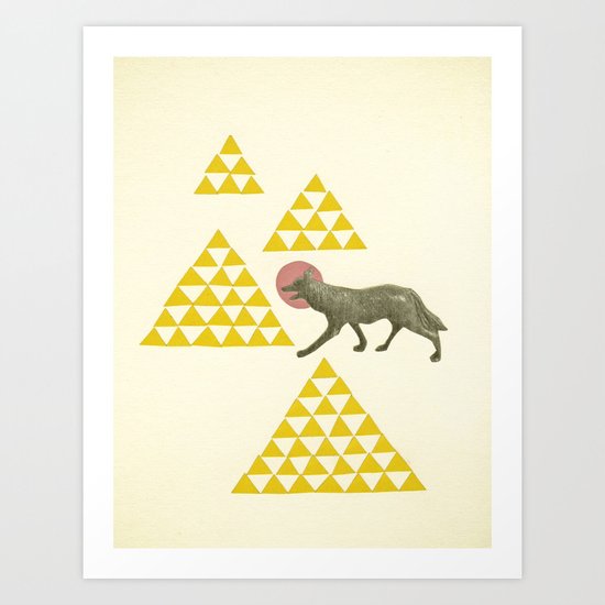 Mountain Wolf Art Print