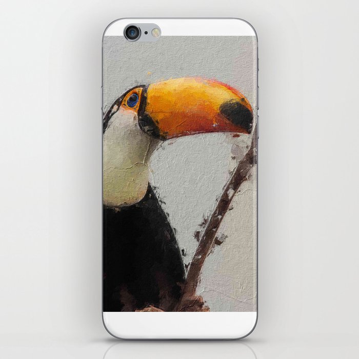 Oil painting toucan  iPhone Skin