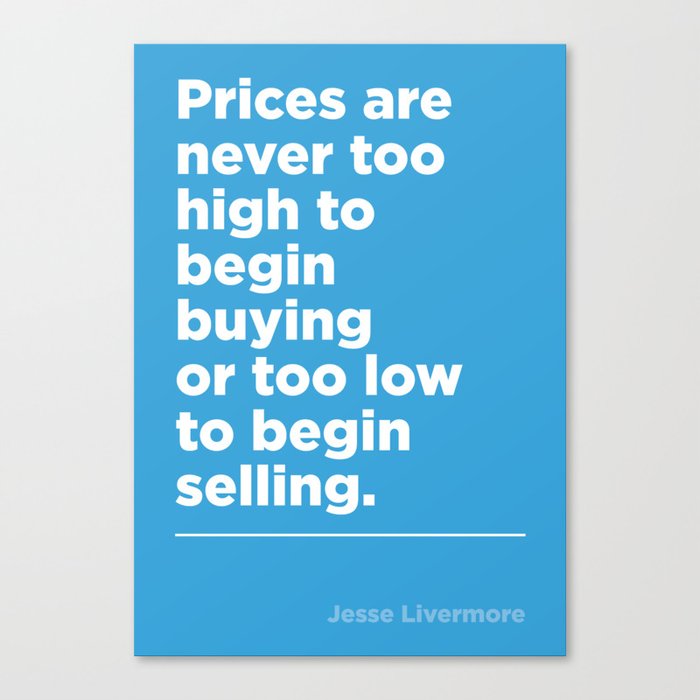Prices – Jesse Livermore Canvas Print