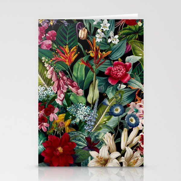 Chintzy Florals - Night Stationery Cards