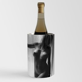 Sierra Shine Nude Erotic Black / White  Wine Chiller