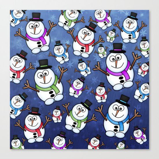 Frosties The Snowmen. Canvas Print