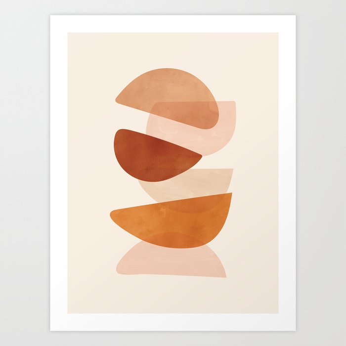 Overlapping Shapes Art Print