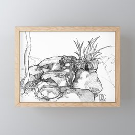 Garden Sketch Framed Mini Art Print