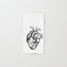 Hand drawn human heart Hand & Bath Towel