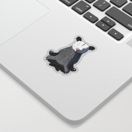 Opossum Meditated Sticker