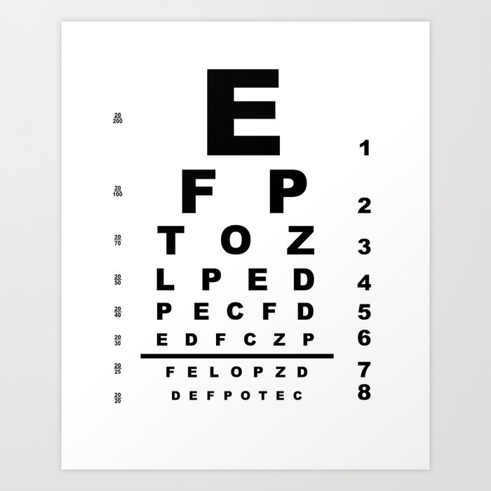 Official Eye Chart Printable