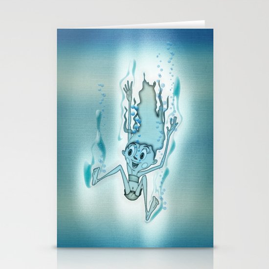 Blue Turquoise Stationery Cards