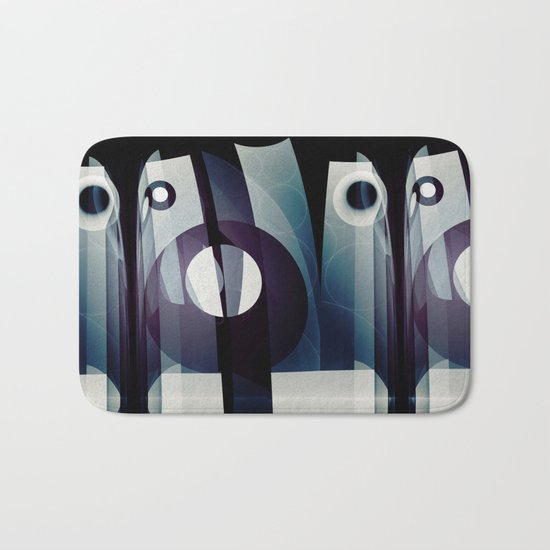 Modern abstract with geometric shapes Bath Mat