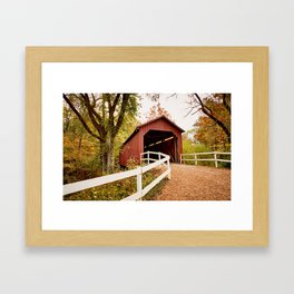 Covered Bridge Framed Art Print