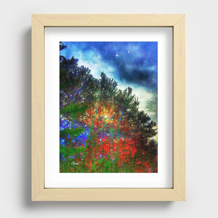 "Color My World With Hope" Recessed Framed Print