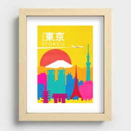 Travel to Tokyo Recessed Framed Print