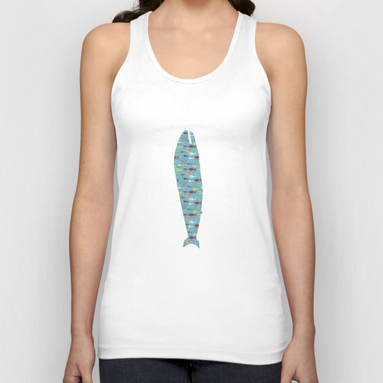 Fish poissons 100 Unisex Tank Top