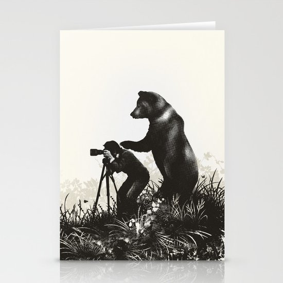 The Bear Encounter II Stationery Cards