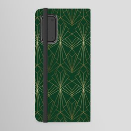 Art Deco in Emerald Green - Large Scale Android Wallet Case