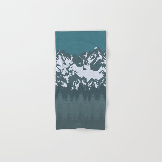 Trees and Mountains Hand & Bath Towel