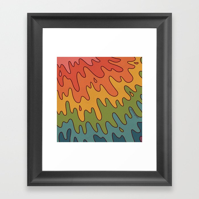 Rainbow Splash Framed Art Print