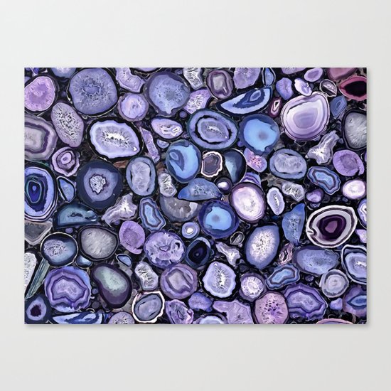 Agate crystals Canvas Print