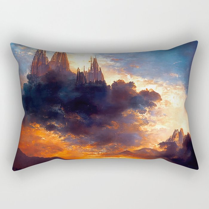 A Cathedral in the clouds Rectangular Pillow