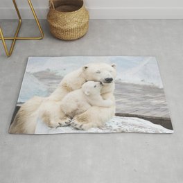 Polar Bear Love Rug