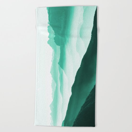 Creamy Mountains Beach Towel
