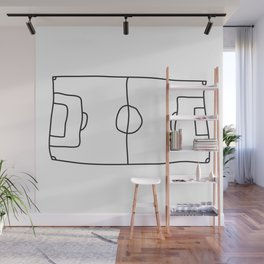 Football in Lines Wall Mural