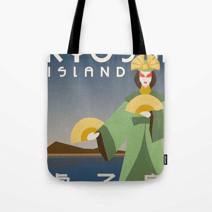 Kyoshi Island Travel Poster Tote Bag