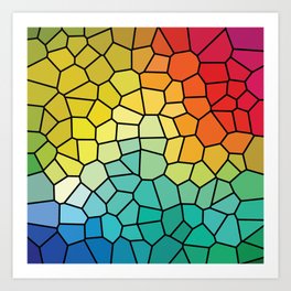 Super Cool Stained Glass Window Art Print