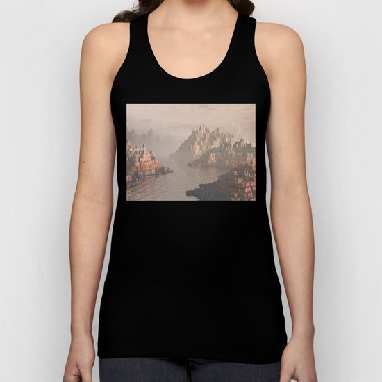 Canyon Landscape With River Unisex Tank Top