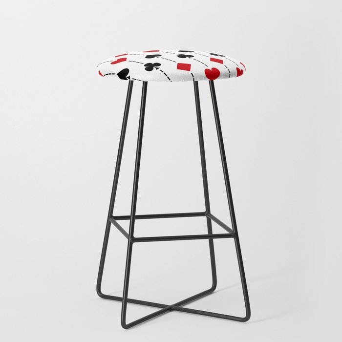 Playing card pattern Bar Stool