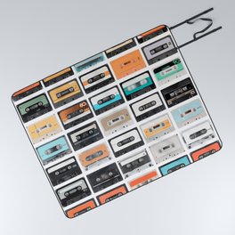Blank Audio Cassettes Picnic Blanket