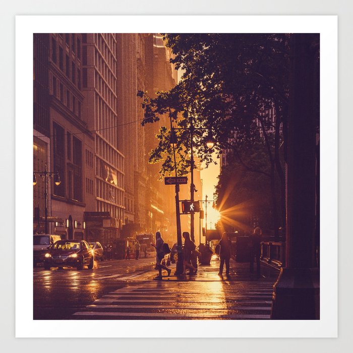 Sunshine on a Rainy Day - Manhattan - New York - Travel photography Art Print