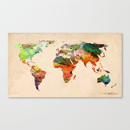 map world Canvas Print