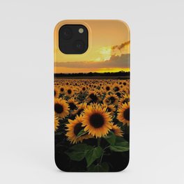 Sunflower field iPhone Case