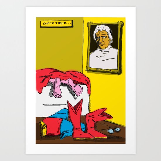 Superheroes SF Art Print