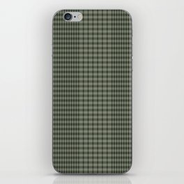 Green Plaid Tartan Textured Pattern iPhone Skin