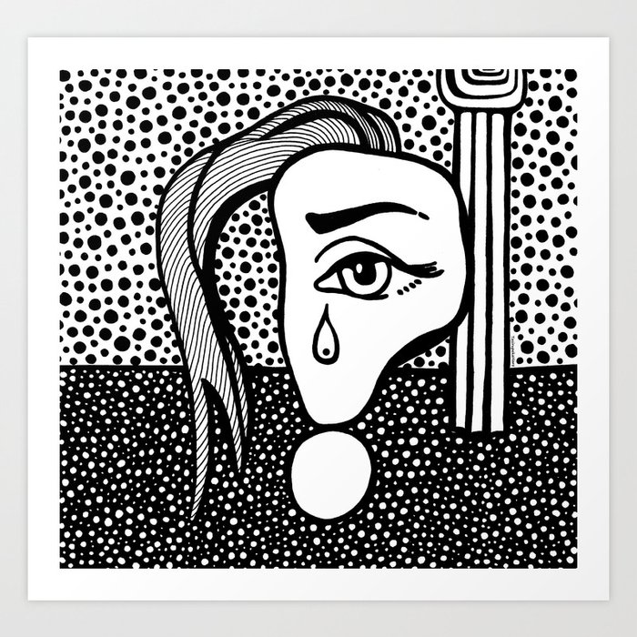 Roy Lichtenstein - Girl with Tear Art Print