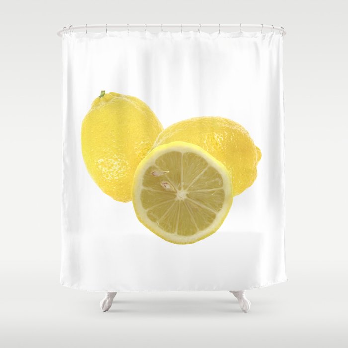 Fresh lemon Throw Shower Curtain
