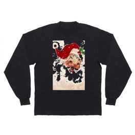 Vintage Santa 4 Langarmshirt | Santa, Graphicdesign, Other, Holiday, Merrychristmas, Smilingsanta, Yule, Christmas, Vintagesanta, Xmas 