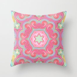 Star Flower of Symmetry 594 Throw Pillow