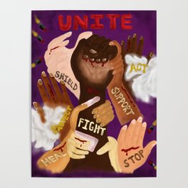 Black Lives Matter Poster | Digital, Aerosol, Pop Art, Skin, Political, Purple, Human, Acrylic, Movement, Humanity 