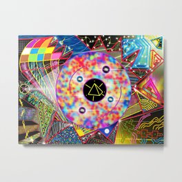 PowerLines 35 Metal Print | Drawing, Abstraktekunst, Lines, Entheogen, Psychedelic, Lsd, Aya, Consciousness, Trip, Colored Pencil 
