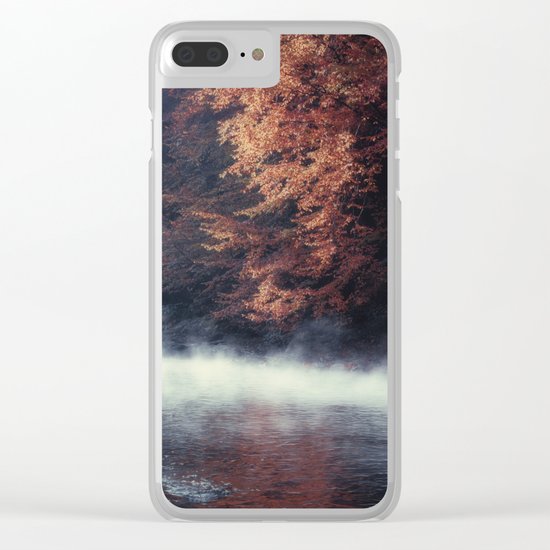 Nature's Mirror - Fall on the River Clear iPhone Case