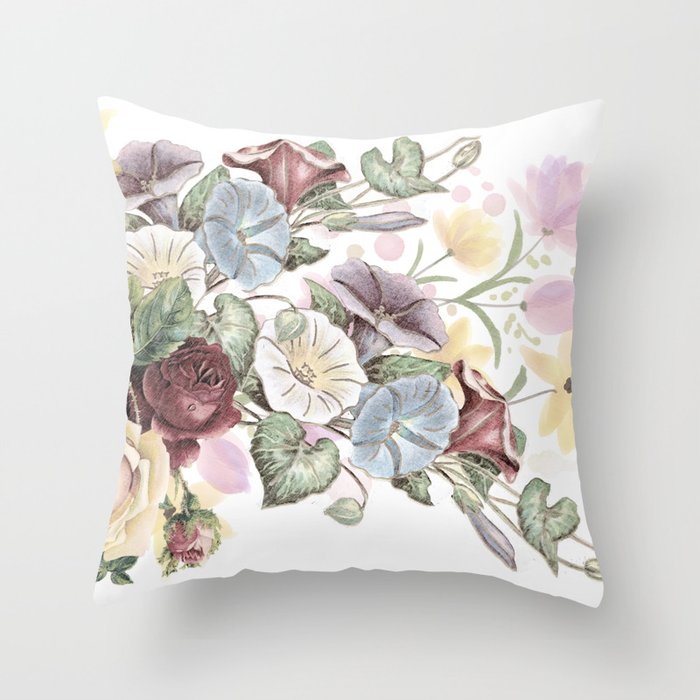 vintage floral pillows
